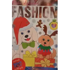 PIESKI. FASHION MAŁA STYLISTKA. KOLOROWANKA Z NAKLEJKAMI