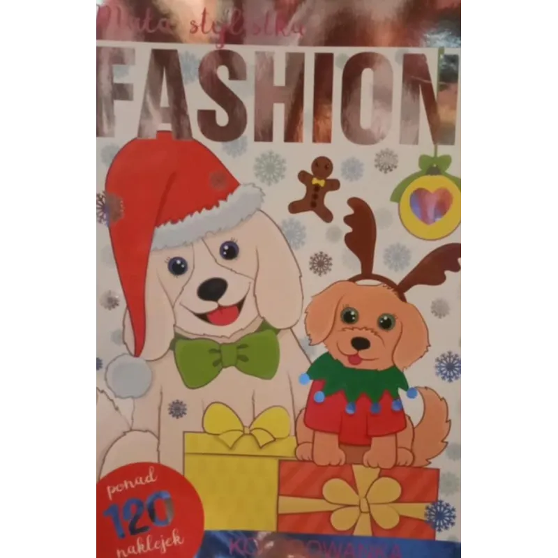 PIESKI. FASHION MAŁA STYLISTKA. KOLOROWANKA Z NAKLEJKAMI