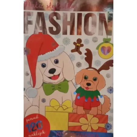 PIESKI. FASHION MAŁA STYLISTKA. KOLOROWANKA Z NAKLEJKAMI
