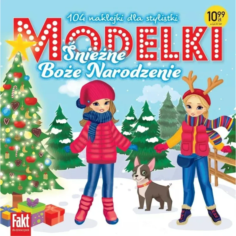 MODELKI. ŚNIEŻNE BOŻE NARODZENIE. KSIĄŻECZKA Z NAKLEJKAMI