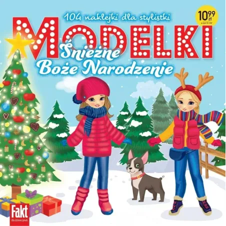 MODELKI. ŚNIEŻNE BOŻE NARODZENIE. KSIĄŻECZKA Z NAKLEJKAMI