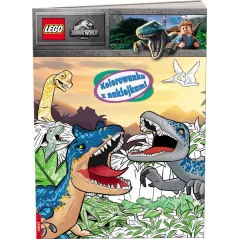 Lego jurassic world Kolorowanka z naklejkami NA6204