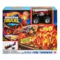 Hot Wheels Zestaw Kaskaderski Z Płomieniami Monster Trucks 4+