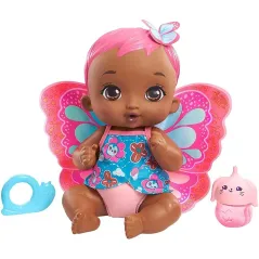 MY GARDEN BABY LALKA BOBASEK MOTYLEK KARMIENIE I PRZEWIJANIE 30 CM KORALOWA 3+