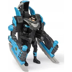 BATMAN FIGURKA MEGATRANSFORMACJA 4 NIGHTWING + MEGA GEAR 4+