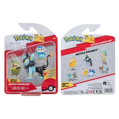 POKEMON 3 FIGURKI BITEWNE AXEW LUXIO PIPLUP 3+