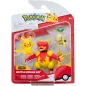 Pokemon 3 Figurki Bitewne Pikachu Magmar Turtwig 3+