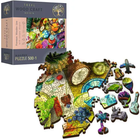 Kolorowe Koktajle Puzzle Drewniane 500 Elementów Trefl 8+