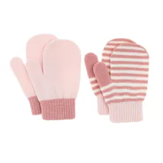RĘKAWICZKI DZIEWCZĘCE JEDNOPALCZASTE 2-PACK 74-86 CM COOL CLUB