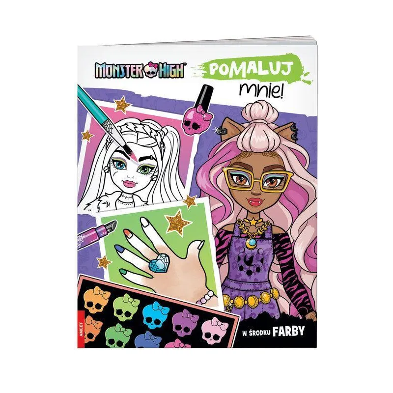 MONSTER HIGH. POMALUJ MNIE! MALOWANKA Z FARBAMI
