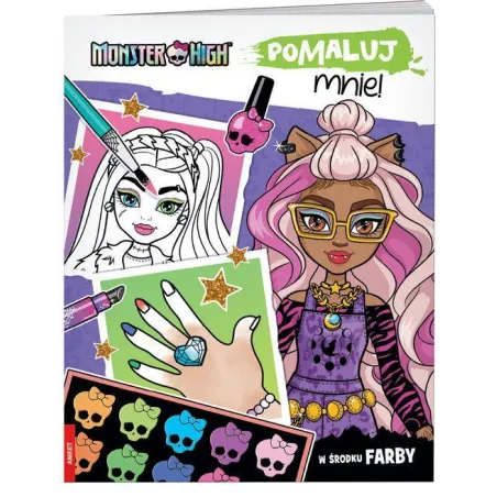 MONSTER HIGH. POMALUJ MNIE! MALOWANKA Z FARBAMI