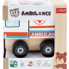 Drewniana Karetka Ambulans Trefl 12M+