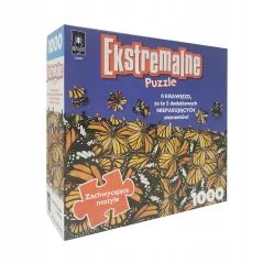 ZACHWYCAJĄCE MOTYLE EKSTREMALNE PUZZLE 1000 ELEMENTÓW 18+