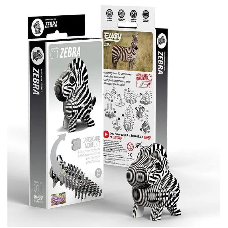 ZEBRA EUGY EKO UKŁADANKA 3D 6+
