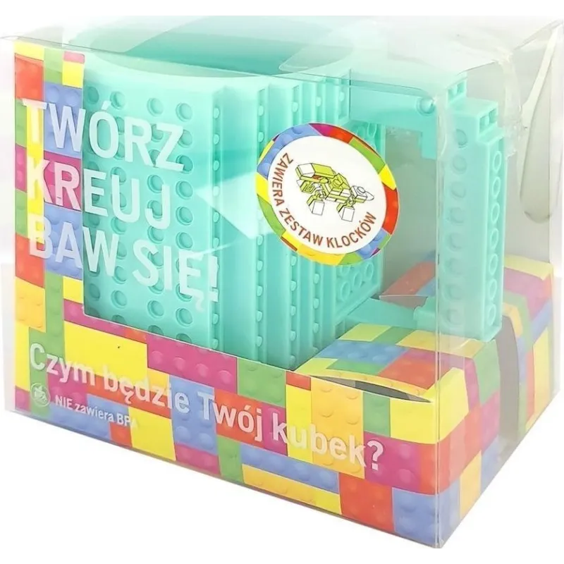 KUBEK KLOCKOWY MIĘTOWY 350 ML