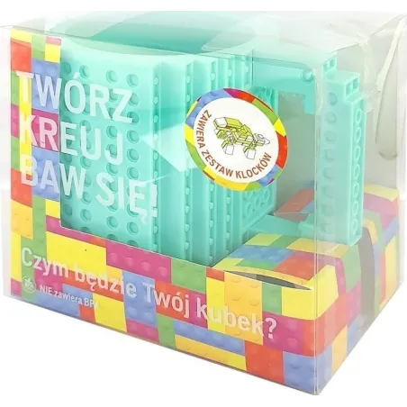 KUBEK KLOCKOWY MIĘTOWY 350 ML