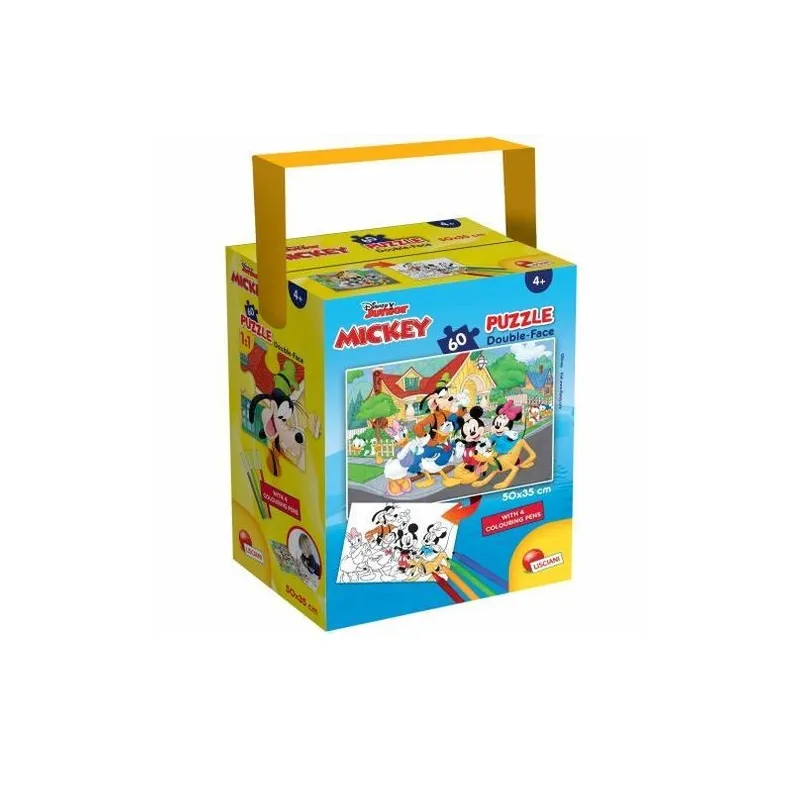 DISNEY MYSZKA MIKI I PRZYJACIELE PUZZLE DWUSTRONNE 60 ELEMENTÓW 4+