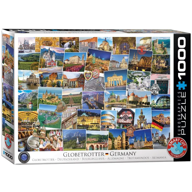 POCZTÓWKI Z NIEMIEC PUZZLE 1000 ELEMENTÓW EUROGRAPHIC 12+