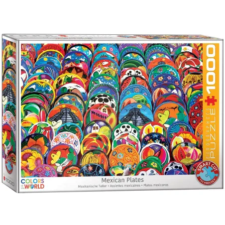 Kolory Świata Meksykańskie Talerze Puzzle 1000 Elementów Eurographics 12+ Kolory Świata Meksykańskie Talerze Puzzle 1000 Elementów Eurographics 12+