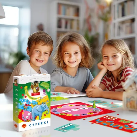 Sowa Mądra Głowa Cyferki Układanka Edukacyjna 4+