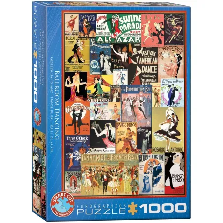 Stare Plakaty Tańce Puzzle 1000 Elementów Eurographics 12+ Stare Plakaty Tańce Puzzle 1000 Elementów Eurographics 12+
