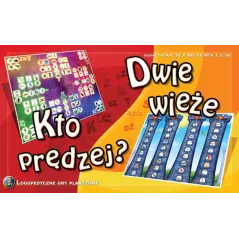 KTO PRĘDZEJ? - DWIE WIEŻE GRA LOGOPEDYCZNA 3+