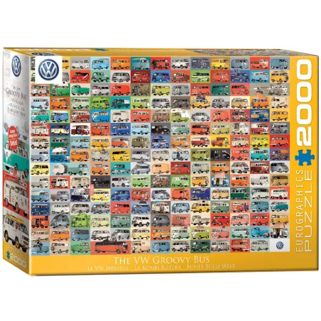 The Vw Groovy Bus Puzzle 2000 Elementów Eurographics 14+