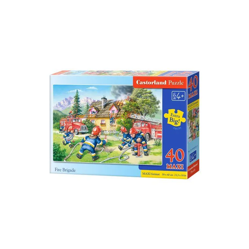 STRAŻACY PUZZLE MAXI 40 ELEMENTÓW 4+ STRAŻACY PUZZLE MAXI 40 ELEMENTÓW 4+