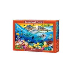 DELFINY W TROPIKACH PUZZLE 1000 ELEMENTÓW CASTORLAND 10+