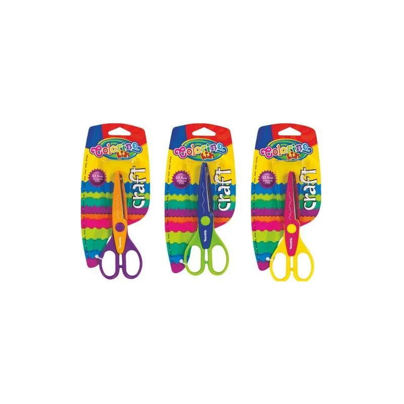 NOŻYCZKI DEKORACYJNE COLORINO KIDS 12,5 CM