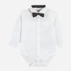 BODY CHŁOPIĘCE KOSZULOWE Z MUSZKĄ 68 CM COOL CLUB