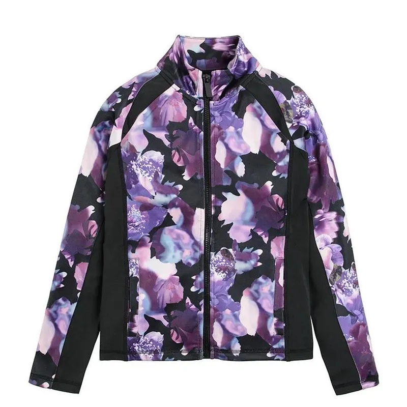 BLUZA DZIEWCZĘCA ROZPINANA W KWIATY 134 CM COOL CLUB SPORT