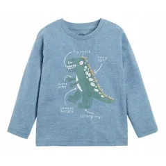 BLUZKA CHŁOPIĘCA Z DŁUGIM RĘKAWEM DINOZAUR 122 CM COOL CLUB