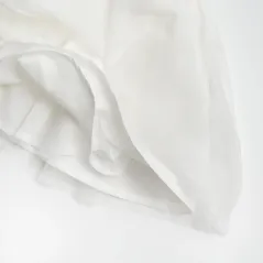 SUKIENKA DZIEWCZĘCA Z KRÓTKIM RĘKAWEM BIAŁA Z KOKARDĄ 62 CM COOL CLUB