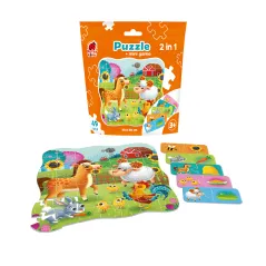 FARMA PUZZLE 49 ELEMENTÓW + MINI GRA 3+