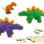 Ciasto Masa Drewniane Dinozaury Zestaw Kreatywny Ses Creative 3+