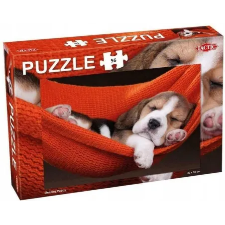 SLEEPING PUPPY PUZZLE 56 ELEMENTÓW TACTIC 5+