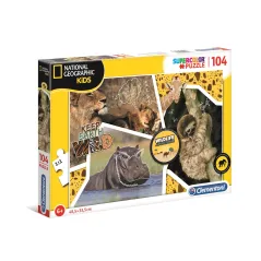 POSZUKIWACZE PRZYGÓD NATIONAL GEOGRAPHIC KIDS PUZZLE 104 ELEMENTY 6+