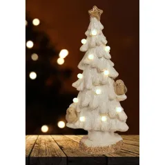CHOINKA DEKORACYJNA  LED 53,5CM Z GOŁĄBKAMI