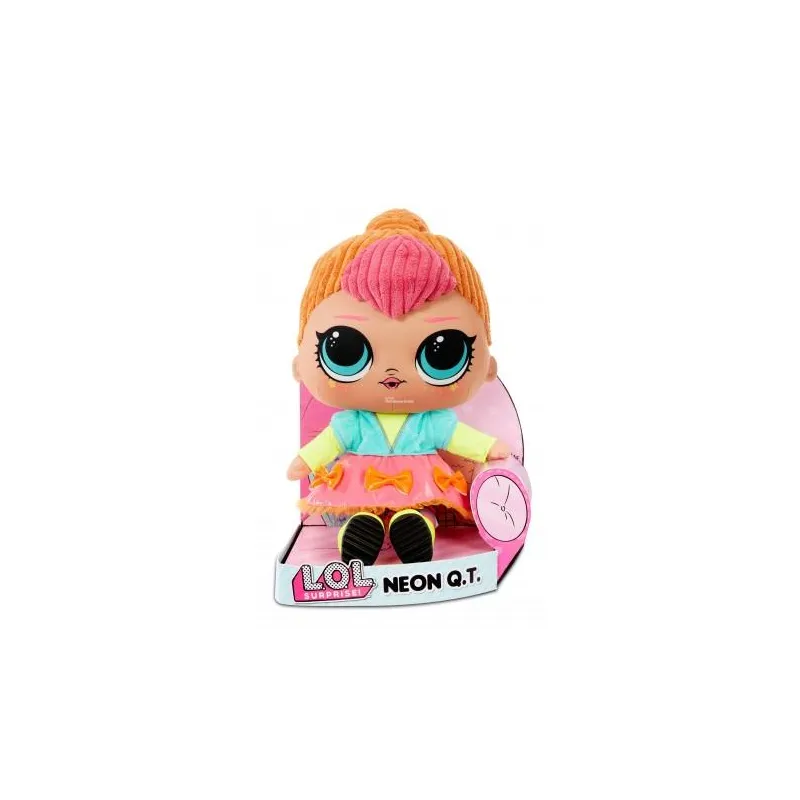 L.O.L. SURPRISAE! NEON Q.T. PLUSZOWA LALKA MASKOTKA 35CM 3+