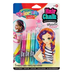 PASTELE KREDOWE DO WŁOSÓW METALIC COLORINO KIDS 4+