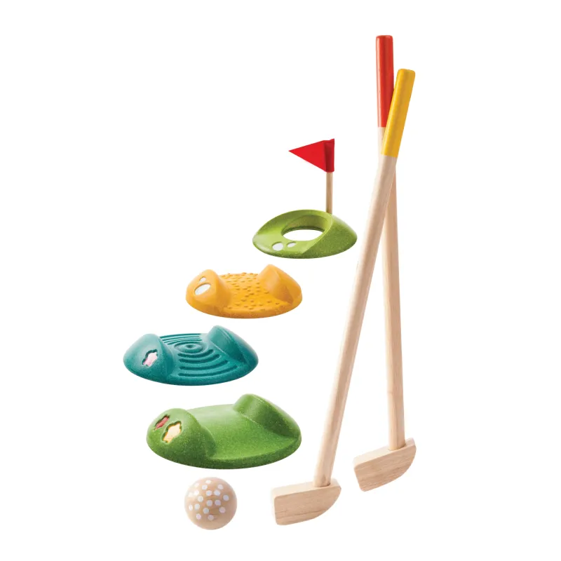 DREWNIANY MINI GOLF GRA ZRĘCZNOŚCIOWA PLAN TOYS 3+