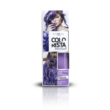 L'oreal Paris Colorista Wash Out Zmywalna Farba Do Włosów 2-Tygodniowy Kolor Purplehair 80 Ml