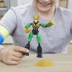 AVENGERS BEND AND FLEX FIGURKI 15 CM THOR I LOKI Z AKCESORIAMI 4+