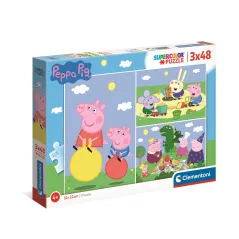 ŚWINKA PEPPA PUZZLE 3W1 CLEMENTONI 5+