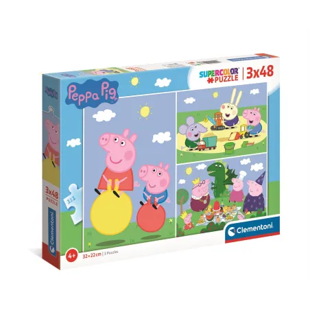 ŚWINKA PEPPA PUZZLE 3W1 CLEMENTONI 5+