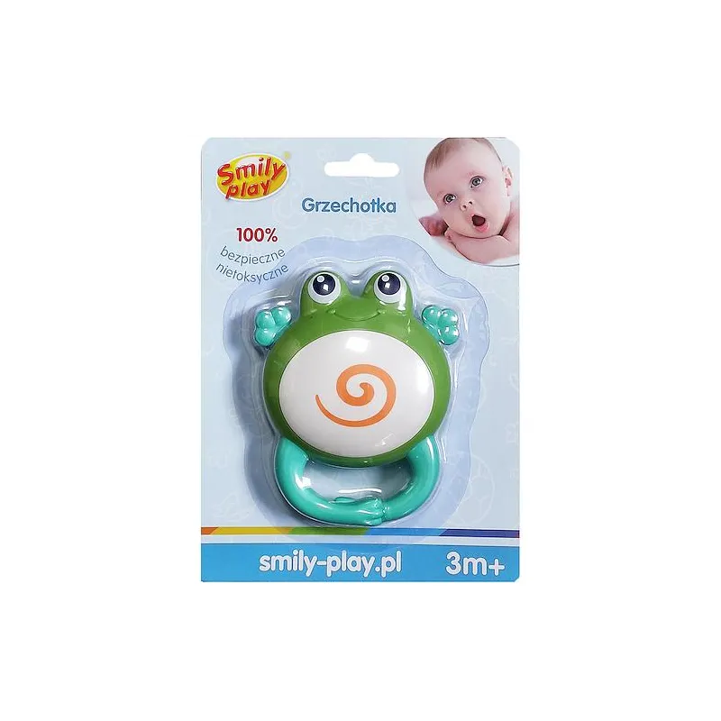 GRZECHOTKA ŻABA SMILY PLAY 3M+