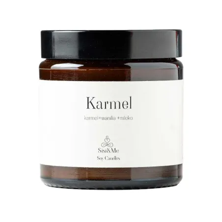 Świeca Sojowa Karmel + Wanilia+ Mleko 120Ml Sisi&Me Soy Candles