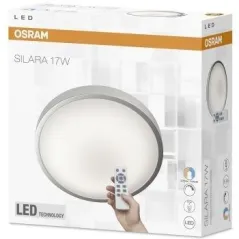 PLAFON LAMPA SUFITOWA I ŚCIENNA LED Z CZUJNIKIEM RUCHU 30 CM OSRAM SILARA Z PILOTEM IP44 17W 827-860 SENSOR