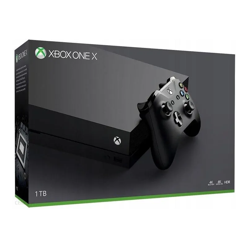 KONSOLA MICROSOFT XBOX ONE X 1TB + PAD CZARNA